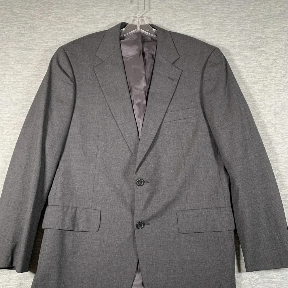 Brooks Brothers Suit Jacket‎ Mens 40 Regular Gray Wool 2 Button Blazer Made USA